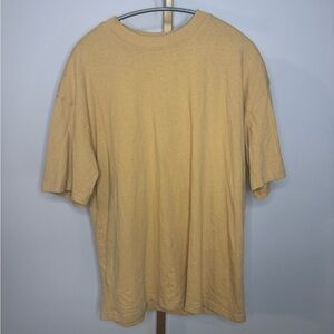 PacSun Tan Basic Short Sleeve Oversized Tee